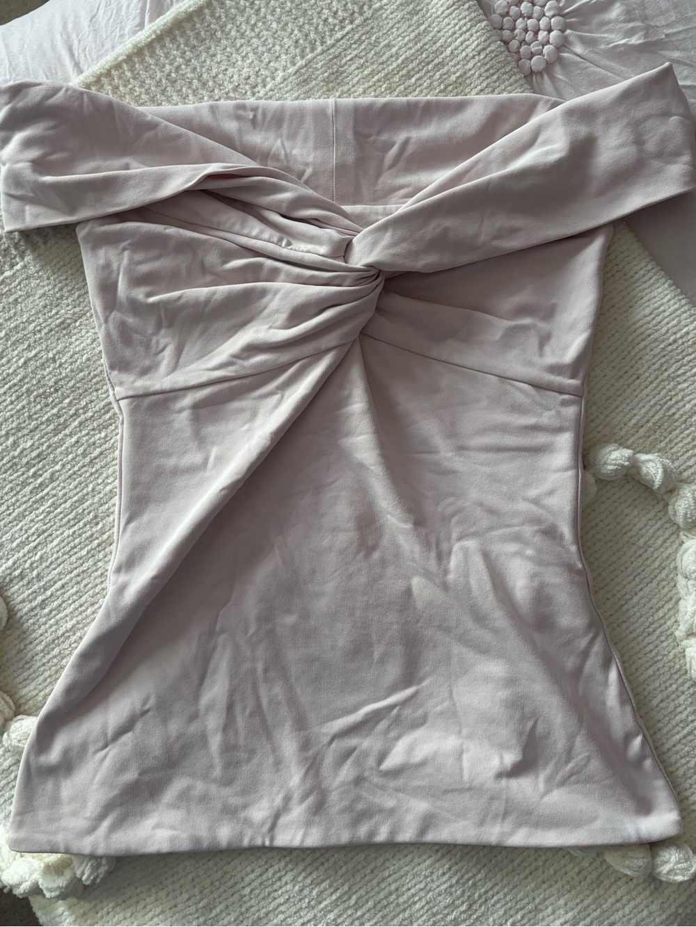 Aritzia Contour Baby Pink Twist Top | Women’s XS
